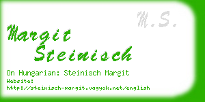 margit steinisch business card